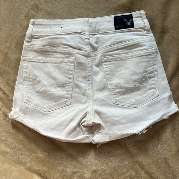 American Eagle Outfitters white Jean shorts size 0 - Picture 2 of 4